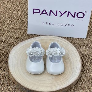BALLERINA CON FIORI REMOVIBILI IN PELLE