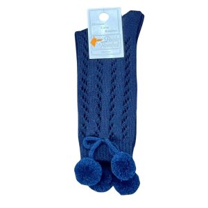 CALZINO ALTO CON POMPON PAOLO ROMBOLI