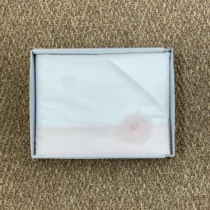 SET LENZUOLA CON FIORE IN TULLE APPLICATO