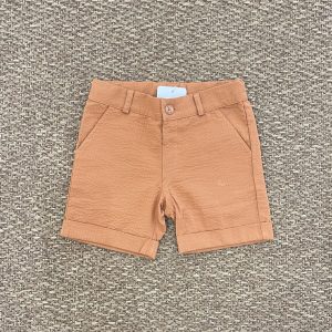 PANTALONE CORTO IN COTONE COLOR COCCIO