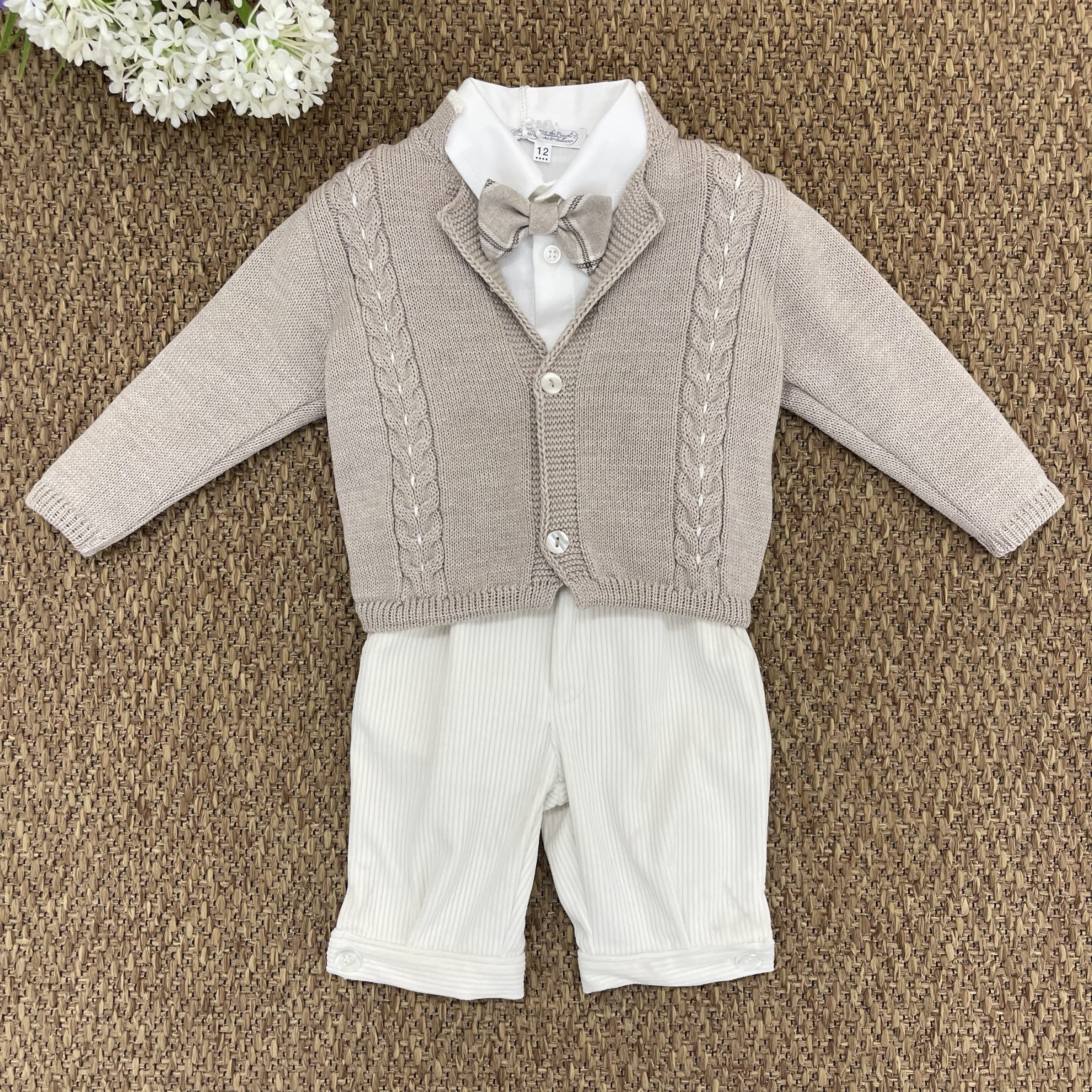 COMPLETO QUATTRO PEZZI PANNA E BEIGE