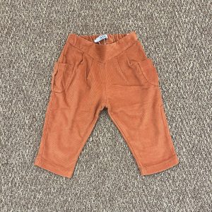 PANTALONE ARANCIO IN VELLUTINO