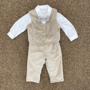 COMPLETO CINQUE PEZZI CERIMONIA BEIGE