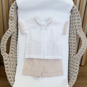 COMPLETO DUE PEZZI IN MISTOLINO BEIGE