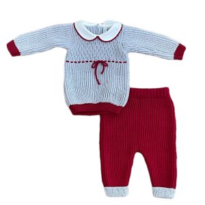 COMPLETO DUE PEZZI FIOCCHETTO